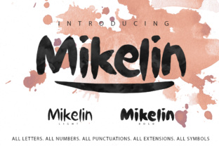 A Professional Review of the Mikelin Display Font Family