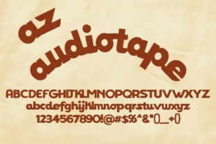 AZ Audiotape: The Groovy Display Font for Retro Campaigns