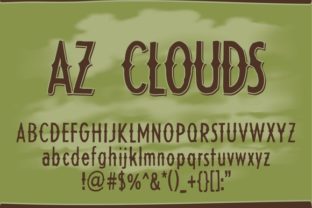 AZ Clouds Typeface for Clean Digital Branding