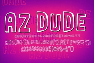 AZ Dude: The Playful Outline Font That Brings Designs to Life