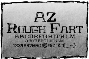 AZ Rough Fart: A Playful Display Font for Handmade Projects
