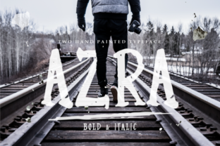 Azra: A Rough-Edged Brush Font for Bold Marketing