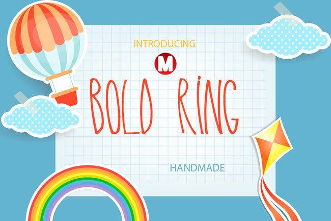 Bold Ring: A Handmade Font for Joyful Editorial Design