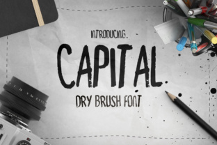 Capital Dry Brush: A Display Font for Editorial Soul