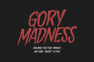 Gory Madness: A Vintage Horror Font for Handmade Products