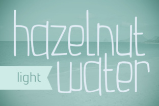 Hazelnut Water Light: A Playful Comic Font for Editorials