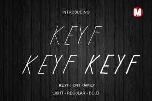Keyf Typeface: A Light Bold Font for Handmade Products