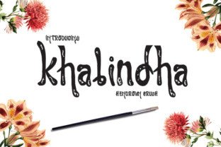 Khalindha: A Hand-Drawn Typeface for Editorial Design