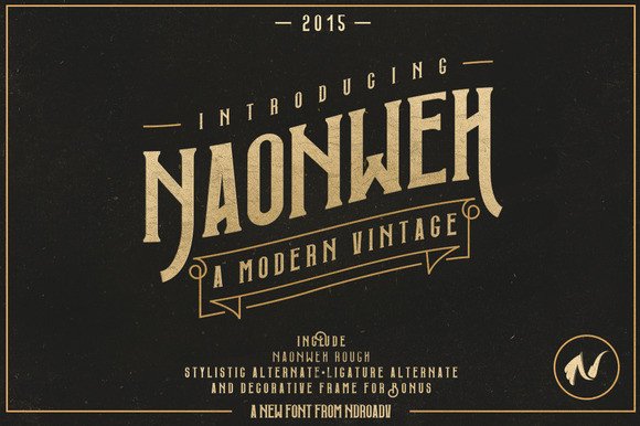 Naonweh Typeface: A Vintage Font for Standout Campaigns