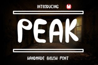 Peak: A Handmade Brush Font for Crafters and Sellers
