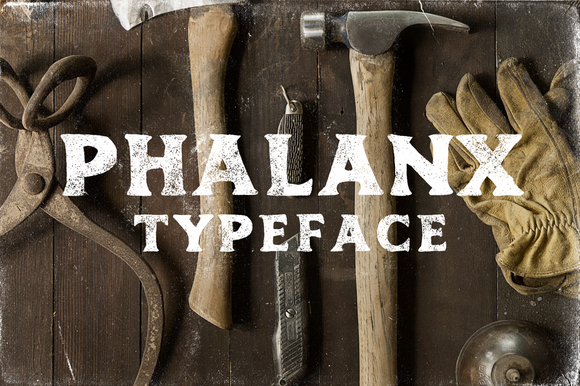 Phalanx: A Hand-Drawn Vintage Font for Branding