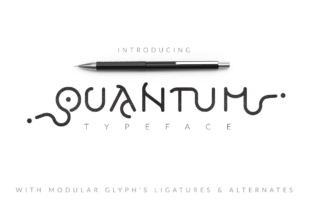 Quantum Typeface: A Modular Display Font for Bold Brand Identity