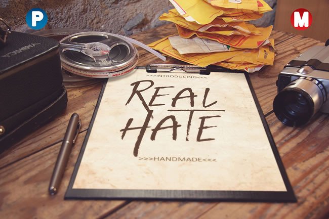 Real Hate: A Display Typeface That Commands Attention Online