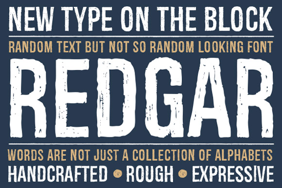 Redgar Font: A Display Typeface for Modern Web Design