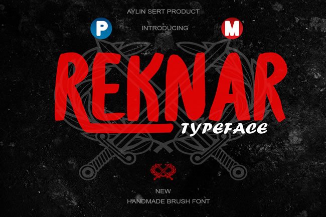 Reknar: A Handmade Brush Font for Real Brand Consistency