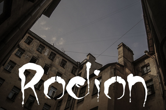 Rodion: A Dark Display Font for Handmade Labels & More