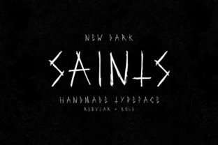 Saints Font: A Bold Typeface for Dark, Edgy Branding Projects
