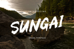 Sungai Brush: A Display Font for Editorial Design