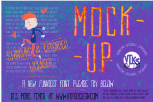 VTKS MockUp: A Playful Font for Standout Campaigns