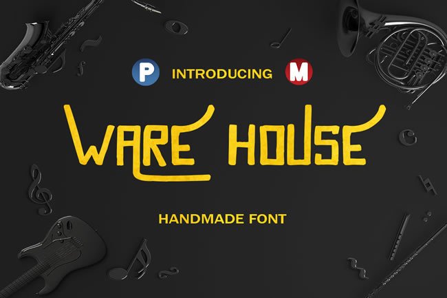 Ware House: A Playful Display Font for Editorial Design