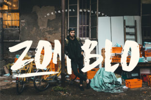 Zomblo: A Hand-Painted Display Font for Bold Branding